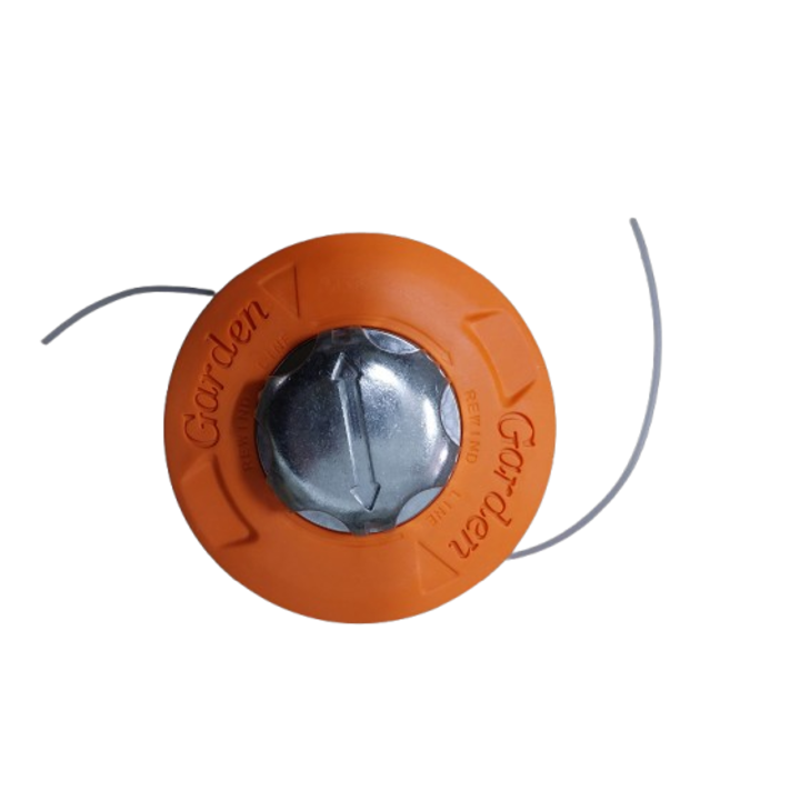 Cap tambur cu fir, mosor motocoasa portocaliu cu buton din aluminiu