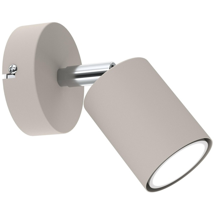 Стенна лампа, Luminex, Fun, Gu10, Сив, Метал, Ip20, Височина 5 см, Ширина 8 см, Дължина 9 см, Без крушки, Модерен стил, За хол и спалня