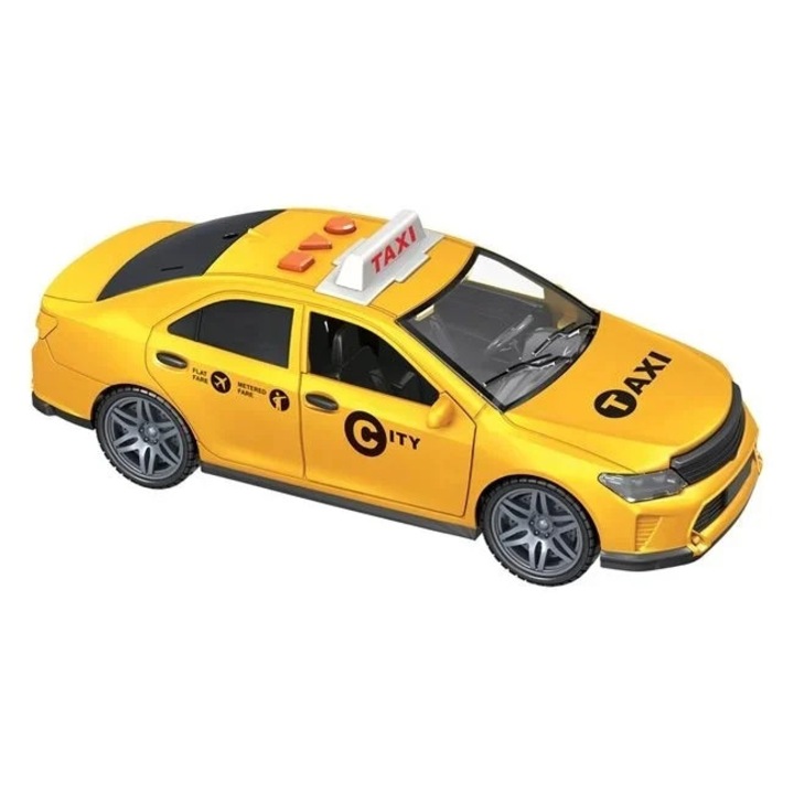 Masinuta de jucarie TAXI cu lumina si sunet si usi care se deschid
