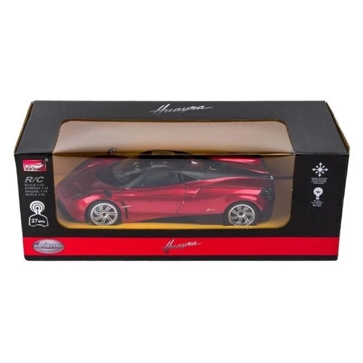 Спортна кола Huayra, Welora, с дистанционно, ръчно отварящи се врати и светлини, 33x14x9cm, червена