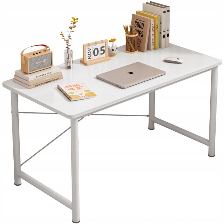 Birou calculator masa alb tineret modern loft mare 100x50x75cm BADU