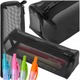 Penar Scolar pentru Tineret, Negru Transparent din Plasa, Design Compact si Practic, Material Durabil si Rezistent, Ideal pentru Scoala si Birou, Usor de Transportat