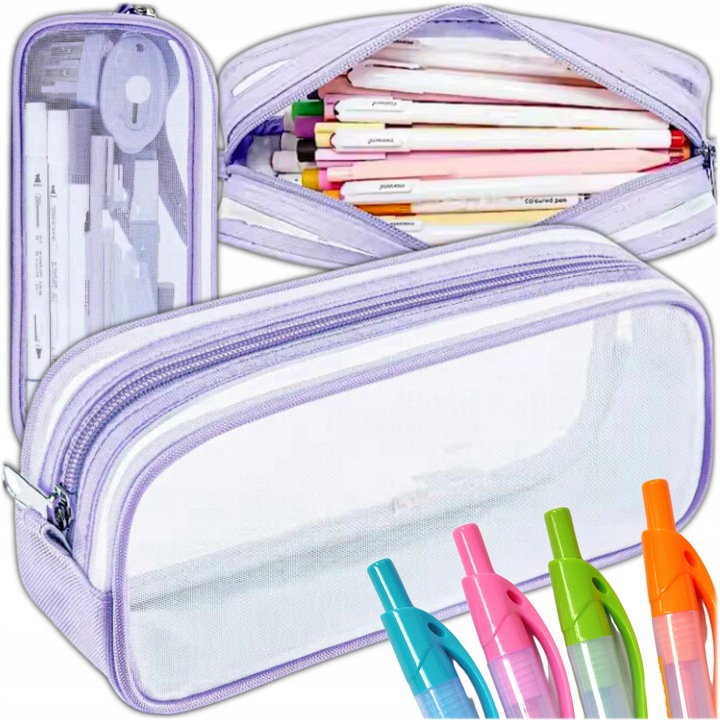 Iskolatáska, táska, átlátszó