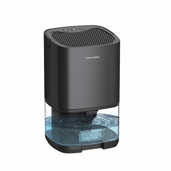 Dezumidificator mic cu oprire automata, 35OZ, negru, 5.9x5.9x10.1 inch