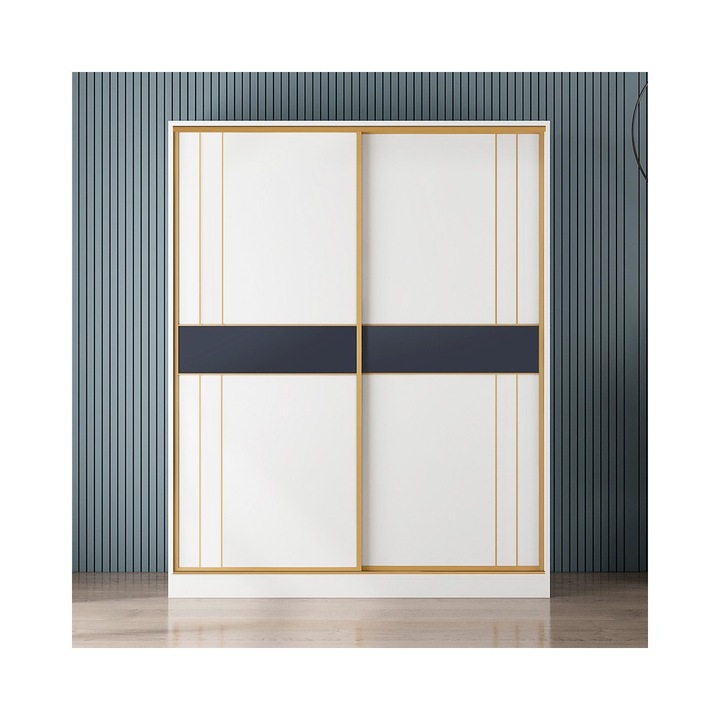 Dressing BD16, 180x50x200 cm, Alb