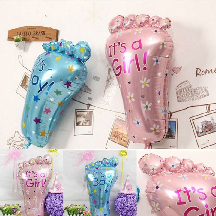Baby talp formájú fólia lufi fiú
