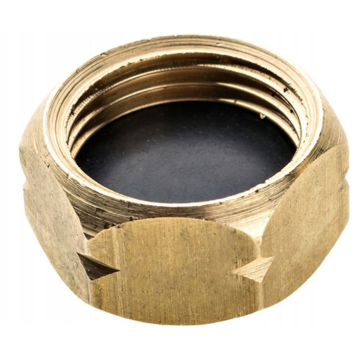 Capac pentru sticla de camping, Alama, 3/8", Extern, Multifunctional, Siguranta, Protectie impotriva gazelor si contaminantilor