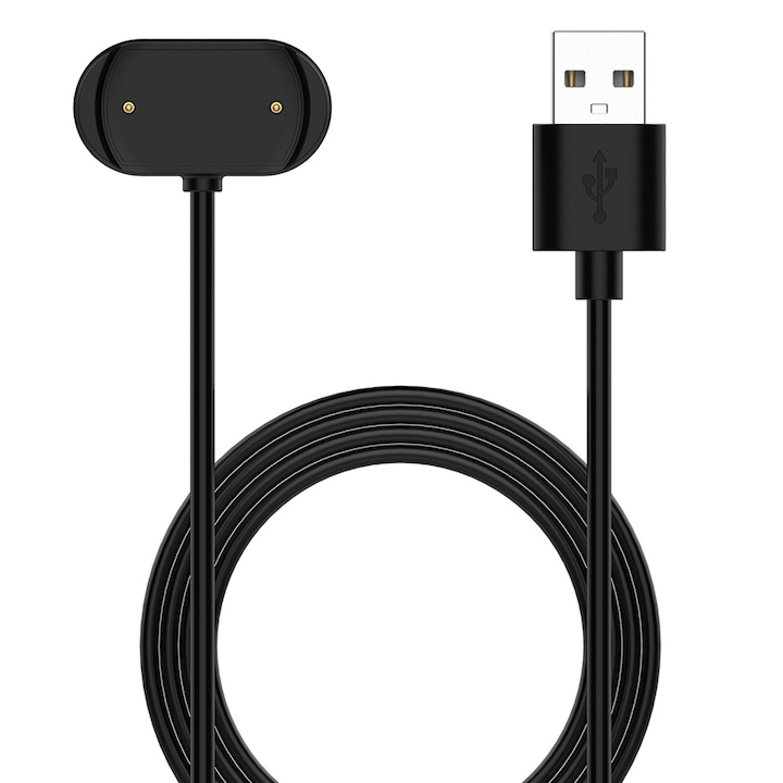 Cablul de Incarcare Wireless pentru SmartWatch Amazfit Cheetah / Pro / T-Rex Ultra / T-Rex 2 / GTR4 / GTS4, OPTIM SOLUTION, Incarcare Rapida, Cablu Incarcator Premium, USB, SmartWatch Wireless Charging Cable, Testat, Design Ergonomic, Portabil, Negru