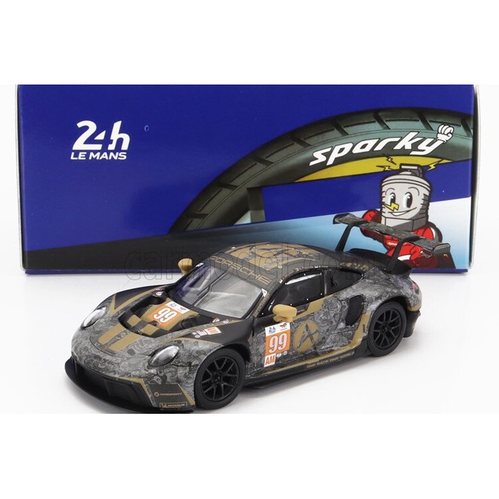 Modellautó, Porsche 911 991 Rsr-19 4.2l, Hardpoint Motorsport csapat N 99, Szikra, Fém, Többszínű