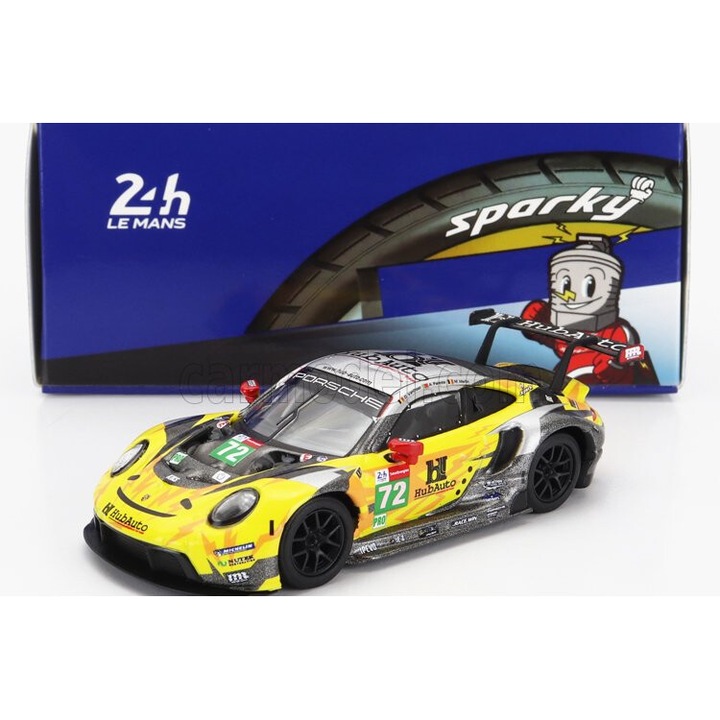 Modellautó Porsche 911 991-2 4.2l Rsr-19 Team Hubauto Racing N 72 1:64, Szikra, Fém, Többszínű