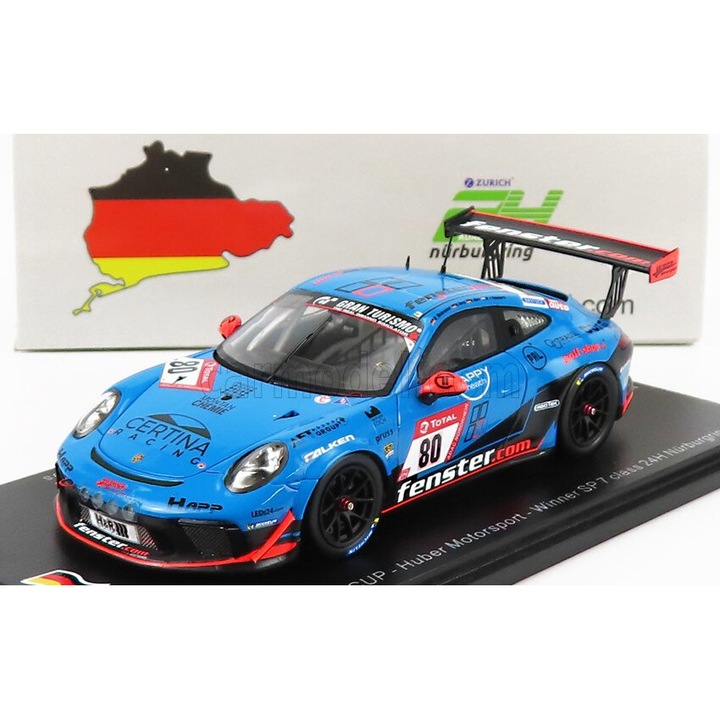 Modellautó, Porsche 911 991-2 Gt3 Cup, Szikra, Fém, Többszínű