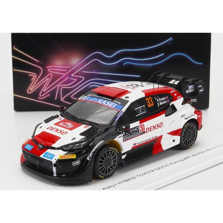 Autómodell Toyota Yaris Gr Hybrid Rally1, Spark, Metál, Többszínű