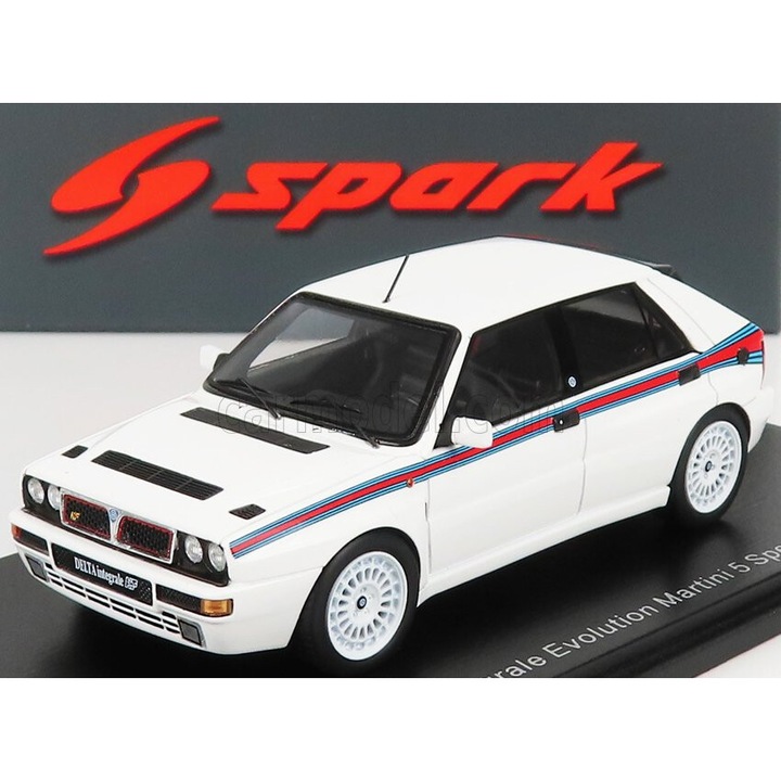 Lancia Delta Hf Integrale Evo Martini 5 modellautó, 1992, Spark, 1:43, fehér