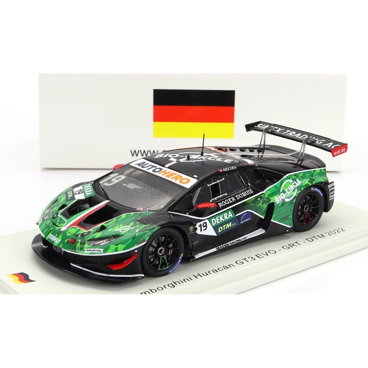 Autómodell Lamborghini Huracan Gt3 Evo N 19 Grt Dtm 2022, Spark, 1:43, többszínű