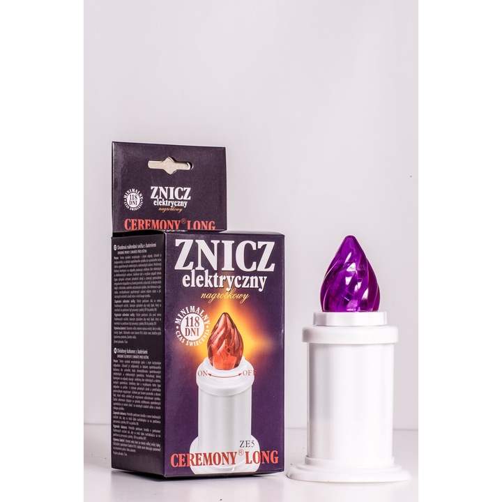 Gyertya LED lámpa - Art Ceremony Hosszú, fehér, 6 darabos szett, 14x5,2cm