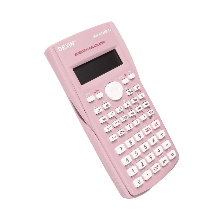 Calculator stiintific, 240 functii, roz, 15x8x2cm, set 1 bucata