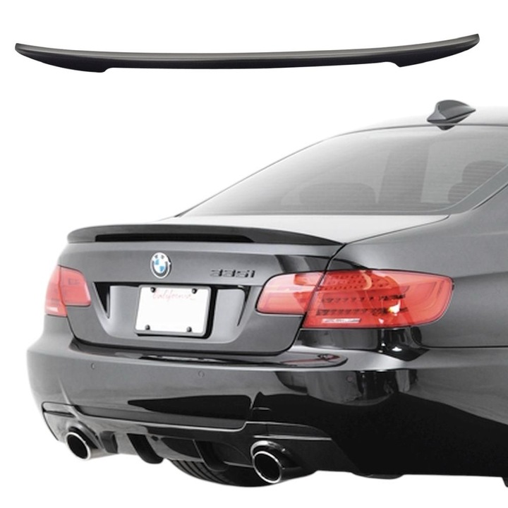Eleron portbagaj compatibil BMW seria 3 Coupe E92 model Performance High Kick Calitate Premium Plastic negru ABS ( nevopsit ) Potrivire Perfecta