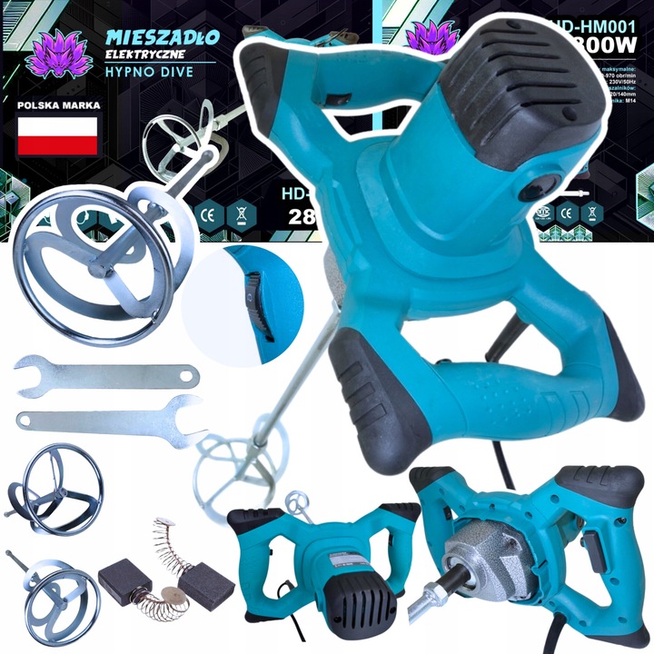 Amestecator electric BULTECH 2980W, 2 accesorii, viteza reglabila, M14, 230V, 4.5kg