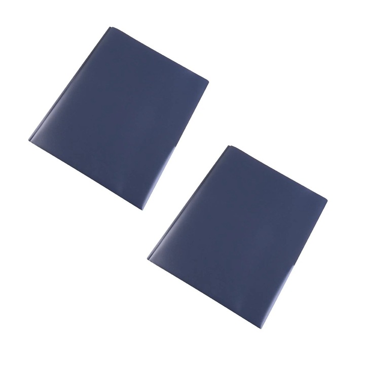 Dosare din plastic colorate cu buzunare si pronguri, set de 2, dimensiuni 9.25"x11.5", multicolor
