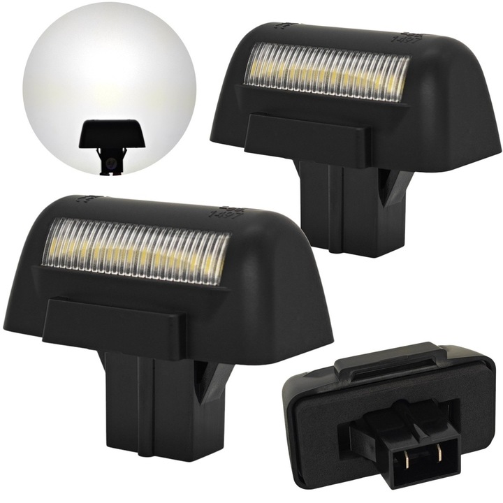 LED rendszámtábla világítás, motoLEDy, Ford Transit, Tourneo, Connect, 450 lumen, CANBUS, 11 COB LED, 5500K fehér, 180 fokos szög, 12V, E9 homologizáció, ütésálló, 50000 óra élettartam, 2 darabos készlet