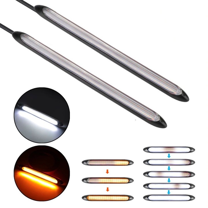 Lumini de zi DRL FLEX LED, directii dinamice