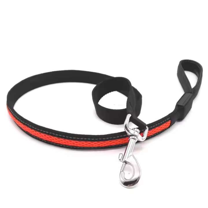 Leasa LED Shenzen, reincarcabila, cu baterie, cablu tip C, banda reflectorizanta, lungime 150 cm, design rezistent la ploaie