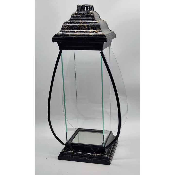 Dekoratív lámpás, Lamp-Art, fekete