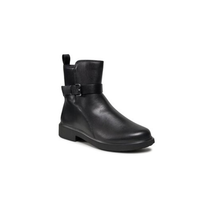 Ghete dama Ecco, 303175634, Piele naturala, Negru, Negru
