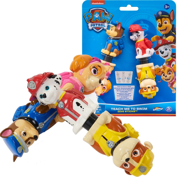 Paw Patrol pálcákkal tanul meg merülni SwimWays úszókészlet