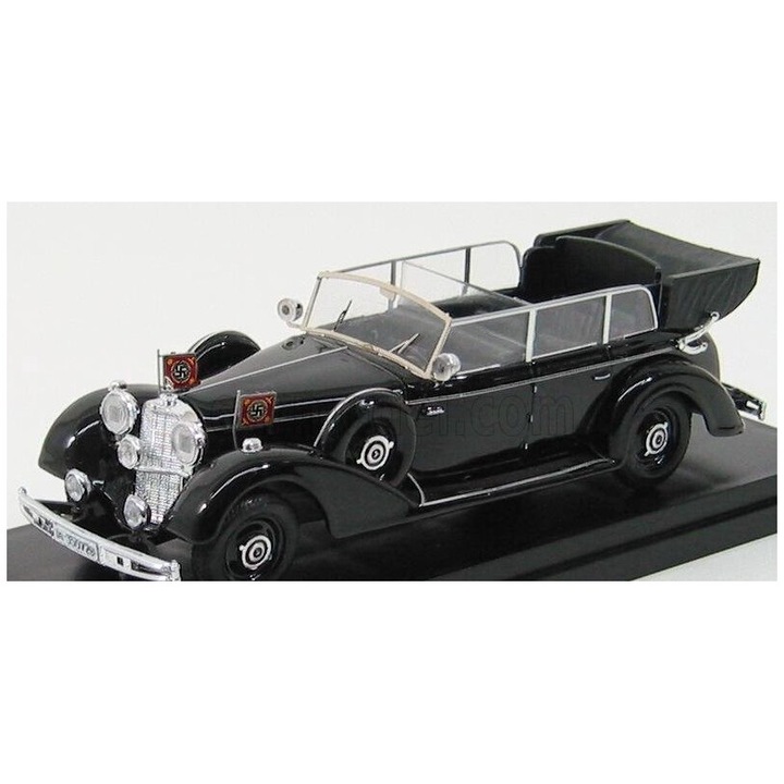 Modellautó Mercedes Benz 770K III Reich 1942, Rio, Fém, Fekete
