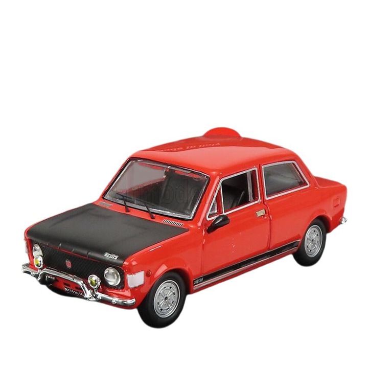 Modellautó, Fiat 128 Rally 1971, 1:43, piros/fekete