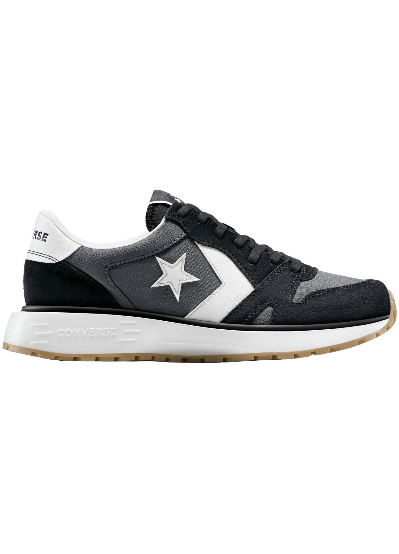 Tenisi Converse One Star Ox Leather Unisex, Black/White, 42 - eMAG.ro