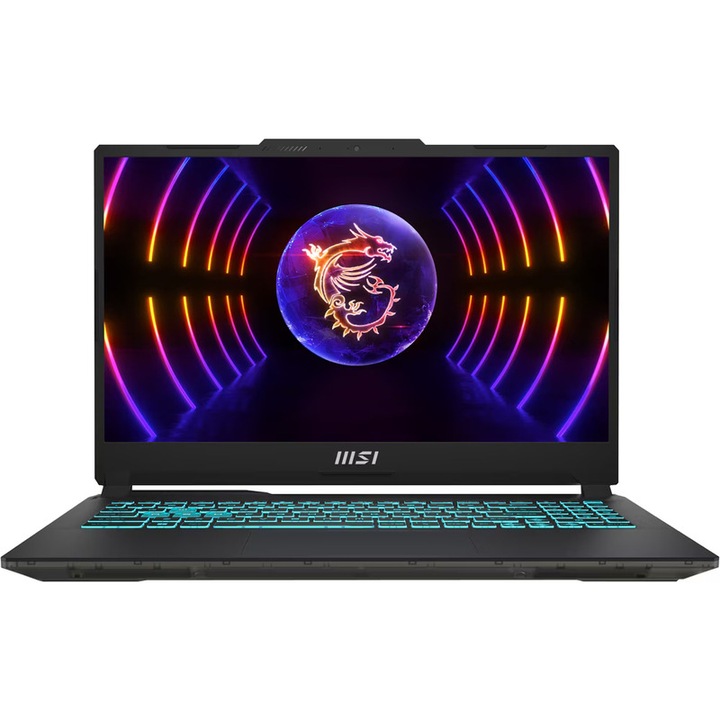Laptop MSI Cyborg 15 A13VF, Intel Core i7-13620H, 15,6 hüvelykes, RAM 32 GB DDR5, SSD 1 TB, nVidia GeForce RTX 4060 8 GB, ingyenes DOS, áttetsző fekete
