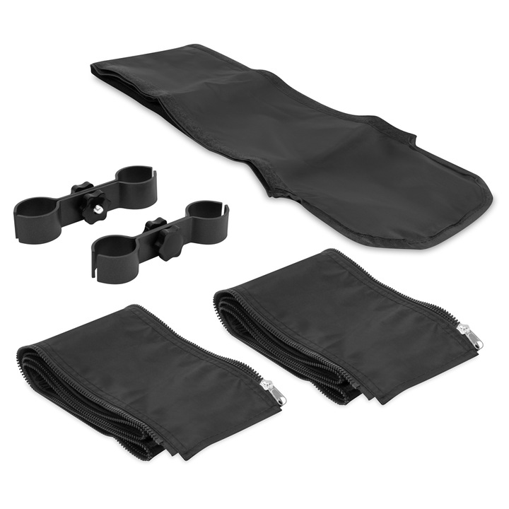 Kit de conectare VONROC PT803AA_BLACK, impermeabil, panza Oxford mata 420D, cu acoperire PVC, protectie UV 50+, pentru cort de petrecere PT501XX, Negru
