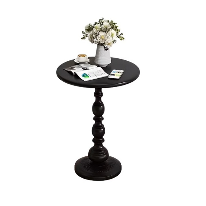 Кръгла холна маса, желязо, 52 х 38 см, черна, coshop®