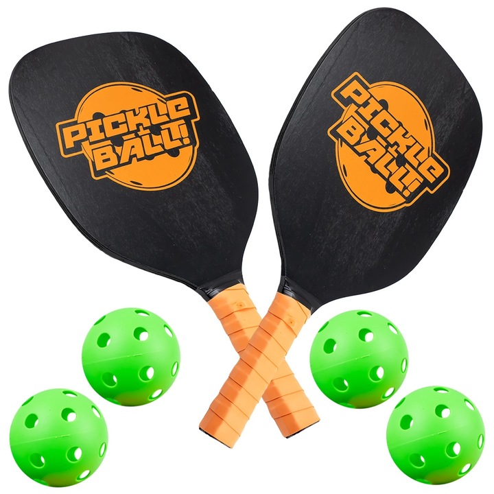 Set palete pickle ball in husa si 4 mingi, Robentoys