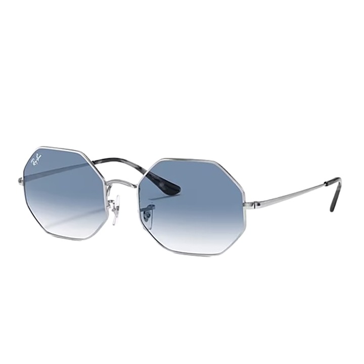 Ochelari de soare Ray-Ban Octagon, RB1972 Unisex, argintiu-albastru