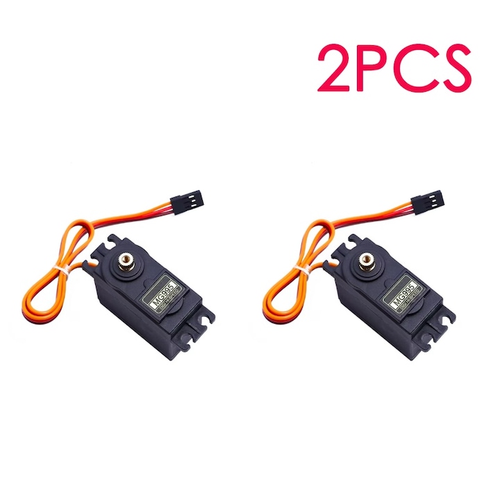 2 db TowerPro MG995 digitális szervó készlet, 10 kg/cm, 180°, 4.8V-7.2V, 55g