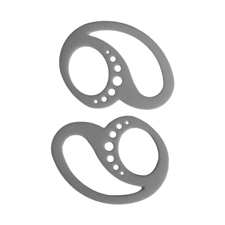 Suport de ureche din silicon anti-cadere pentru casti wireless, gri