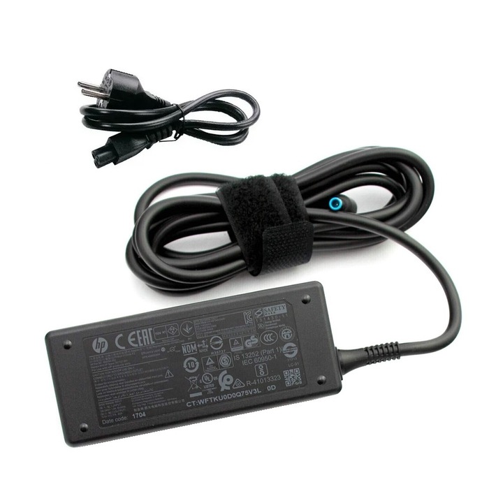 Eredeti laptop töltő HP 19.5V 2.31A 45W, csatlakozó 4.5x3mm, modellek 741727-001, 744499-001, 854054-002, A045R068P, ADP-45FE B, HSTNN-DA40, HSTNN-LA35, L25296-001, L25296-002, PA-1450-20HL, PA-1450-32HP, TPN-CA14, TPN-DA16, TPN-LA15, klasszikus formátum
