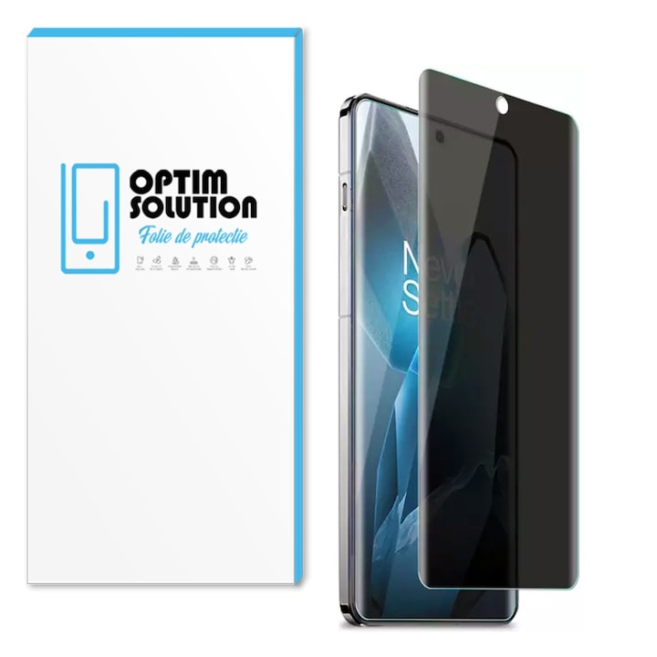 ADATVÉDELMI Fólia OnePlus 13T-hez, OPTIM SOLUTION, Edzett üveg, 9H kémprogram-elhárító teljes védelem, Biztonságos kijelző, HD tisztaság, Ultra OPTCore védelem, Fejlett érintésérzékenység, Oleofób, Fekete