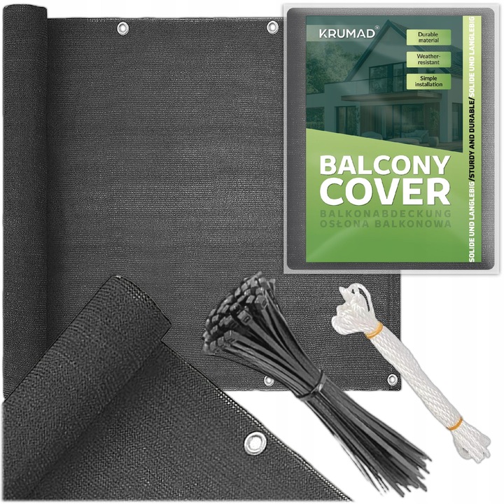 Протектор за балкон, 95% UV защита, 180 гр, 1x7 м