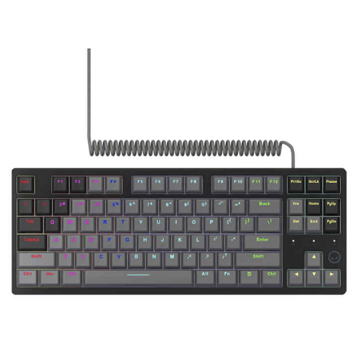 Set Tastatura + Mouse, Canyon, Gri/Alb