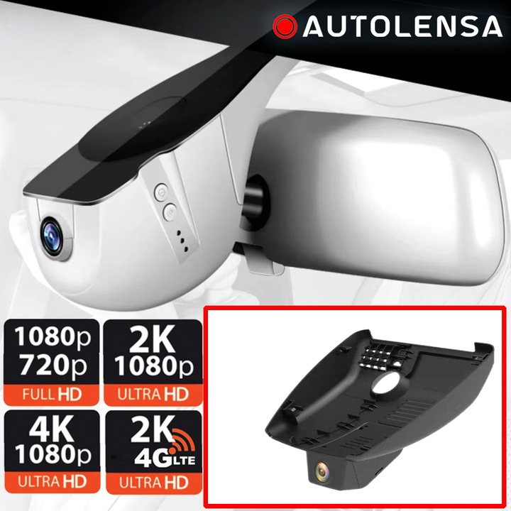 DVR камера Autolensa, Mazda CX-5 2021-22, 1080p предна камера, Модел 24/7 черен MZD04, Предна 4K