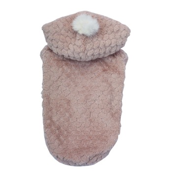 Palton cu nasture Swarovski pentru caini - Lycia - XS - Bej Palton cu nasture Swarovski pentru caini - Lycia - XS - Bej