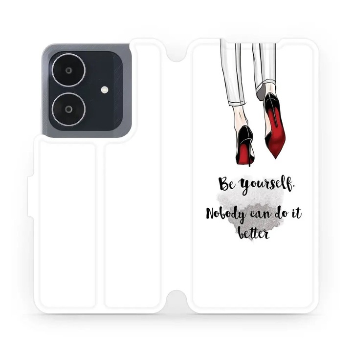 Калъф с флип Mobiwear за Realme Note 60, устойчив на удари и надраскване, многоцветен