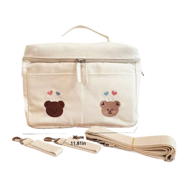 Babatáska, mackómintás, vízálló, élelmiszer tárolására