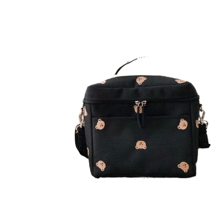 Babatáska, mackómintás, vízálló, élelmiszerek tárolására