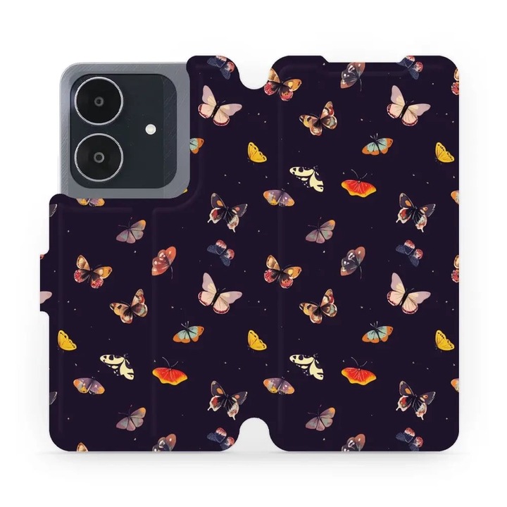 Mobiwear флип калъф за телефон Realme Note 60, многоцветен, устойчив на удари и надраскване