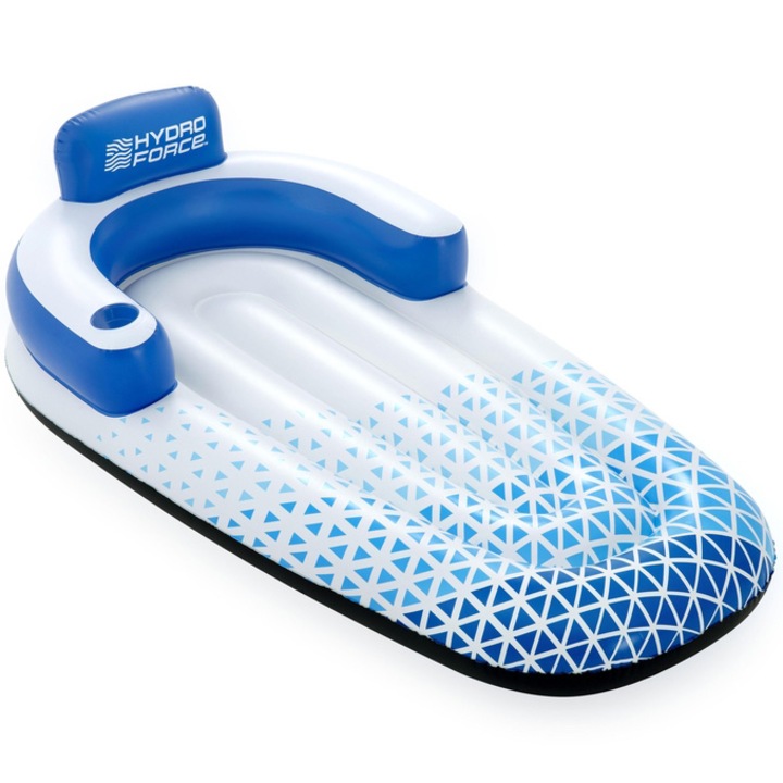 Надуваем матрак тип шезлонг Bestway Hydro Force Indigo Wave lounge